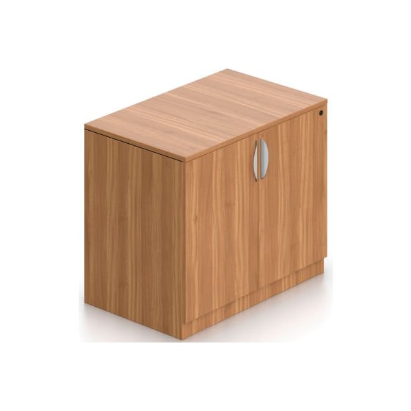 Gec Offices To Go - Storage Cabinet with Lock, 36"W x 22"D x 29-1/2"H, Walnut SL3622SC-AWL - main